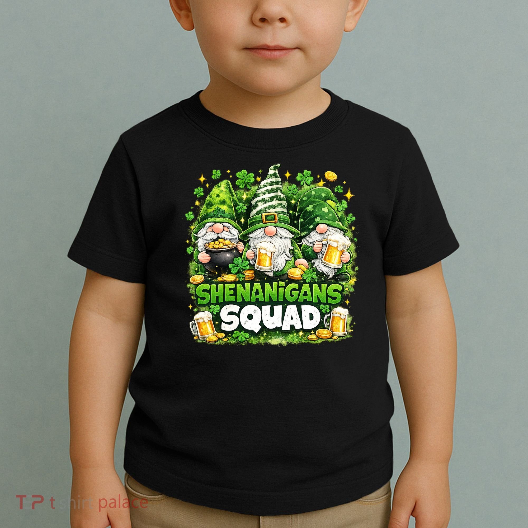 St Patricks Day Irish Gnomes Shenanigans Squad Toddler T-Shirt