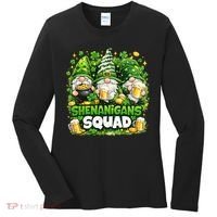 St Patricks Day Irish Gnomes Shenanigans Squad Women's Long Sleeve Shirt thumb 0