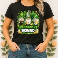 St Patricks Day Irish Gnomes Shenanigans Squad Women's T-Shirt thumb 2