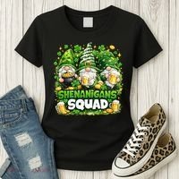 St Patricks Day Irish Gnomes Shenanigans Squad Women's T-Shirt thumb 3