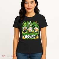 St Patricks Day Irish Gnomes Shenanigans Squad Women's T-Shirt thumb 4