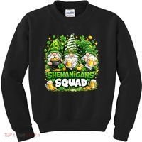 St Patricks Day Irish Gnomes Shenanigans Squad Kids Sweatshirt thumb 0