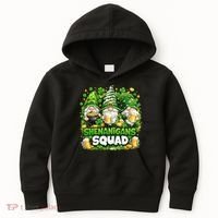St Patricks Day Irish Gnomes Shenanigans Squad Kids Hoodie thumb 0