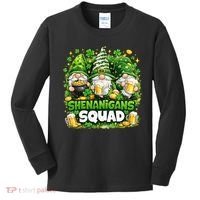 St Patricks Day Irish Gnomes Shenanigans Squad Kids Long Sleeve Shirt thumb 0