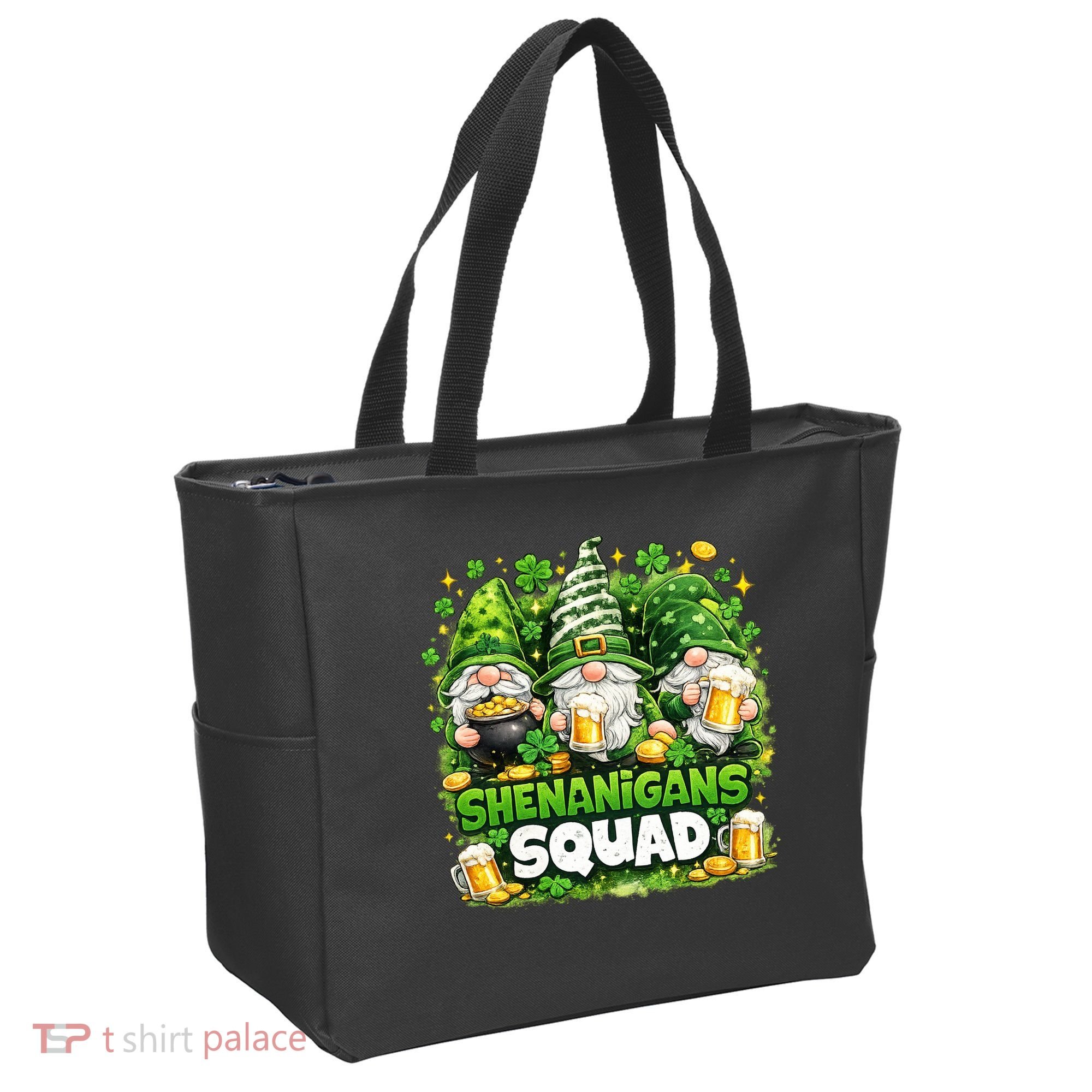 St Patricks Day Irish Gnomes Shenanigans Squad Tote Bag