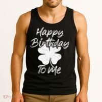 St. Patrick's Day Happy Birthday Lucky Leprechaun Irish Tank Top thumb 3