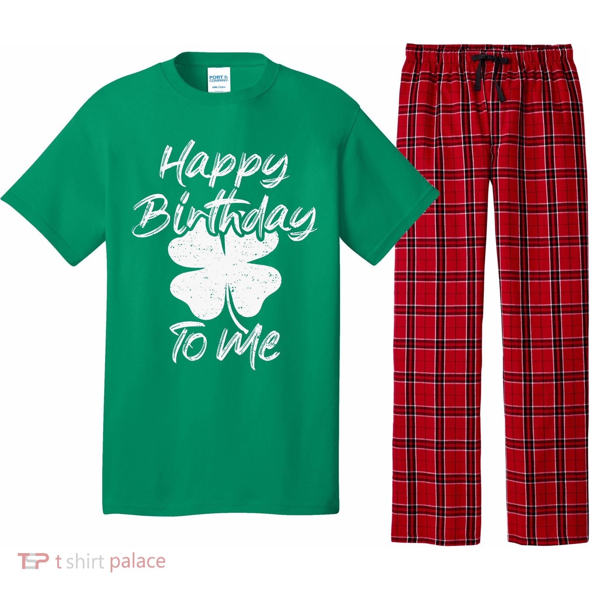 St. Patrick's Day Happy Birthday Lucky Leprechaun Irish Pajama Set