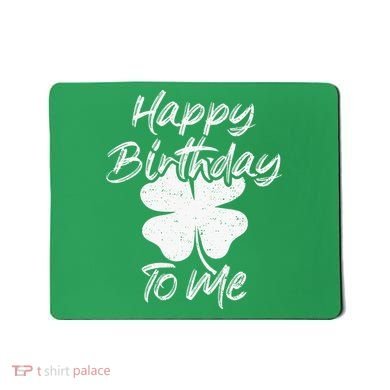 St. Patrick's Day Happy Birthday Lucky Leprechaun Irish Mousepad