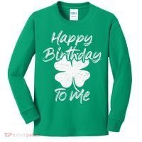 St. Patrick's Day Happy Birthday Lucky Leprechaun Irish Kids Long Sleeve Shirt thumb 0