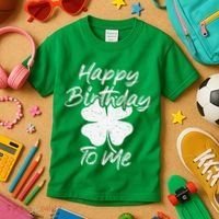 St. Patrick's Day Happy Birthday Lucky Leprechaun Irish Kids T-Shirt thumb 3