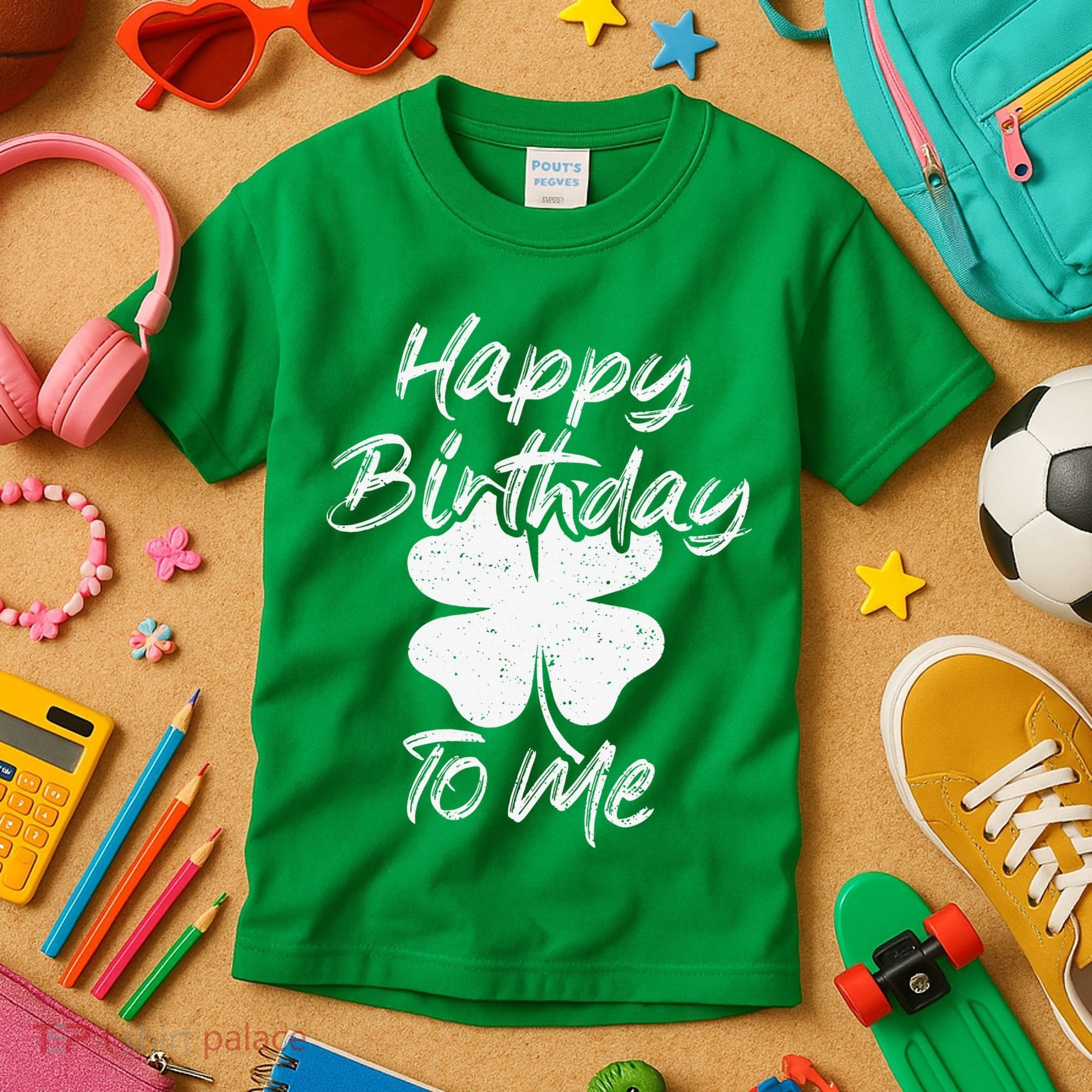 St. Patrick's Day Happy Birthday Lucky Leprechaun Irish Kids T-Shirt