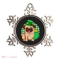 St Patricks Day Lucky Pug Dog Leprechaun Irish Shamrock Ornament thumb 0