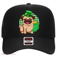 St Patricks Day Lucky Pug Dog Leprechaun Irish Shamrock Hat thumb 0