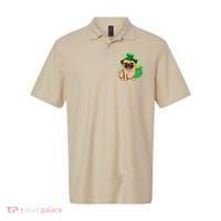 St Patricks Day Lucky Pug Dog Leprechaun Irish Shamrock Polo thumb 0