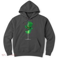 St Patricks Day Lucky Sparkly Wine Glass Hoodie thumb 0