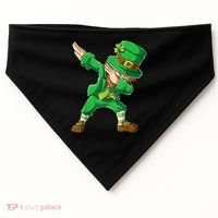St Patricks Day Dabbing Leprechaun Boys Kids Men Dab Youth USA-Made Doggie Bandana thumb 0