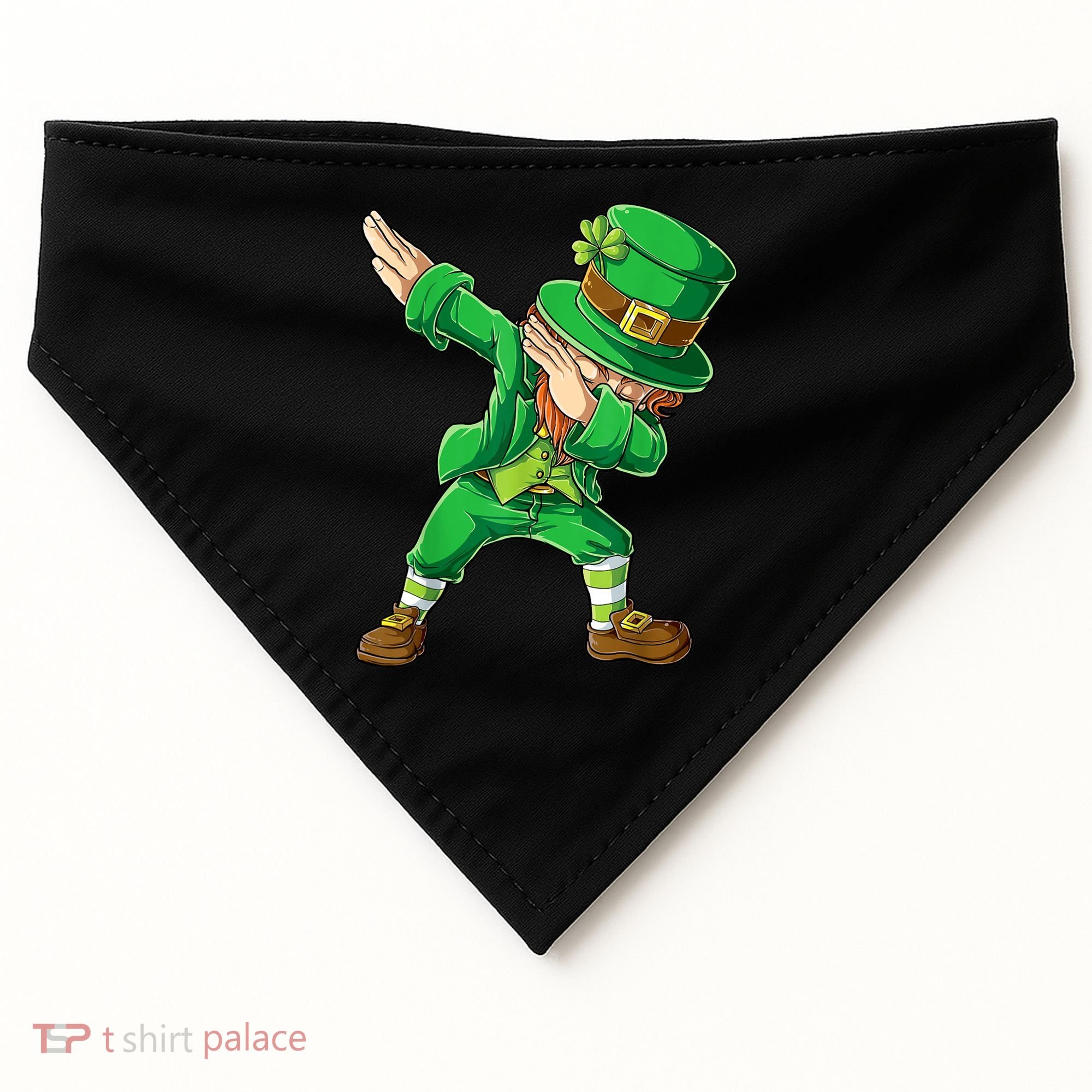 St Patricks Day Dabbing Leprechaun Boys Kids Men Dab Youth USA-Made Doggie Bandana