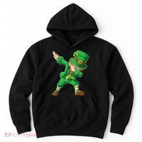 St Patricks Day Dabbing Leprechaun Boys Kids Men Dab Youth Hoodie thumb 0
