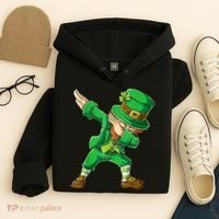 St Patricks Day Dabbing Leprechaun Boys Kids Men Dab Youth Hoodie thumb 4