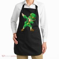St Patricks Day Dabbing Leprechaun Boys Kids Men Dab Youth Apron thumb 2