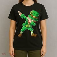 St Patricks Day Dabbing Leprechaun Boys Kids Men Dab Youth T-Shirt thumb 4