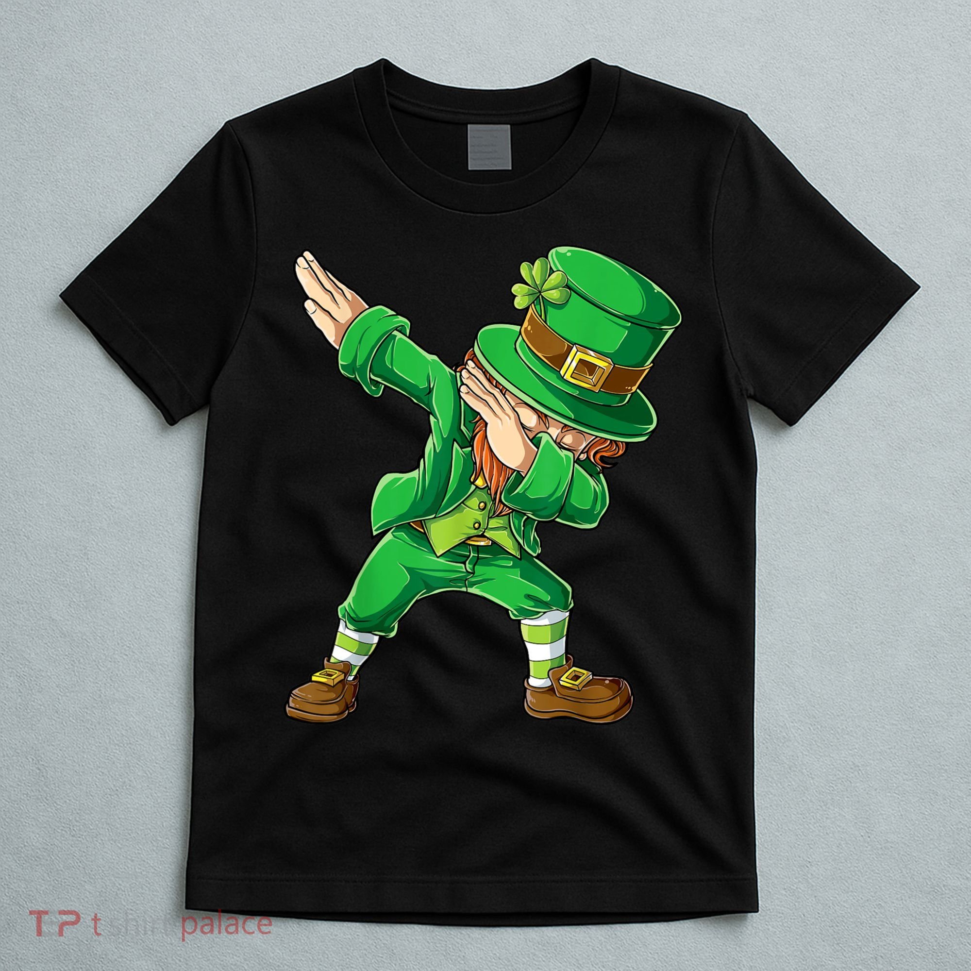 St Patricks Day Dabbing Leprechaun Boys Kids Men Dab Youth T-Shirt