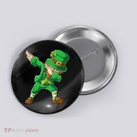 St Patricks Day Dabbing Leprechaun Boys Kids Men Dab Youth Button thumb 0
