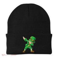 St Patricks Day Dabbing Leprechaun Boys Kids Men Dab Youth Beanie thumb 0
