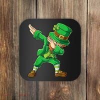 St Patricks Day Dabbing Leprechaun Boys Kids Men Dab Youth Coaster thumb 0