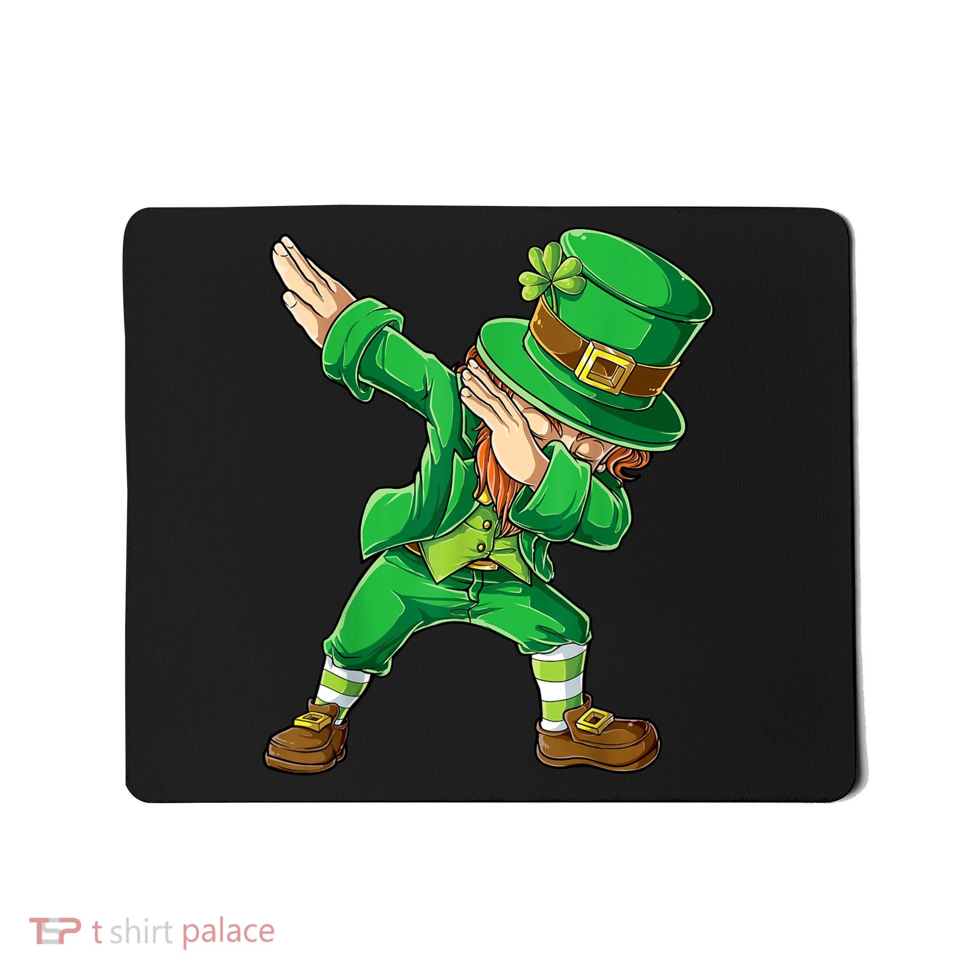 St Patricks Day Dabbing Leprechaun Boys Kids Men Dab Youth Mousepad