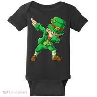 St Patricks Day Dabbing Leprechaun Boys Kids Men Dab Youth Baby Bodysuit thumb 0