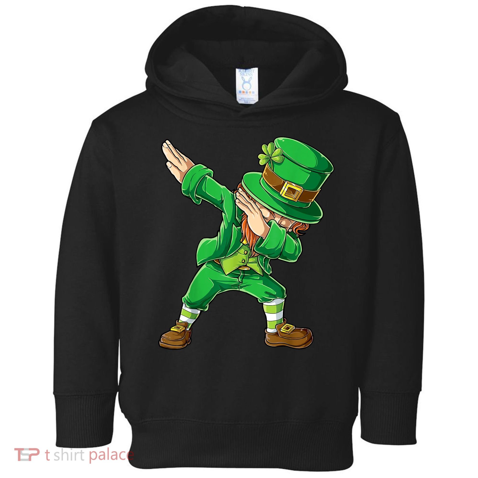 St Patricks Day Dabbing Leprechaun Boys Kids Men Dab Youth Toddler Hoodie