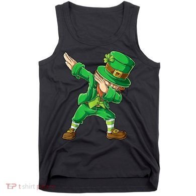 St Patricks Day Dabbing Leprechaun Boys Kids Men Dab Youth Tank Top