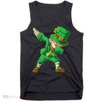 St Patricks Day Dabbing Leprechaun Boys Kids Men Dab Youth Tank Top thumb 0