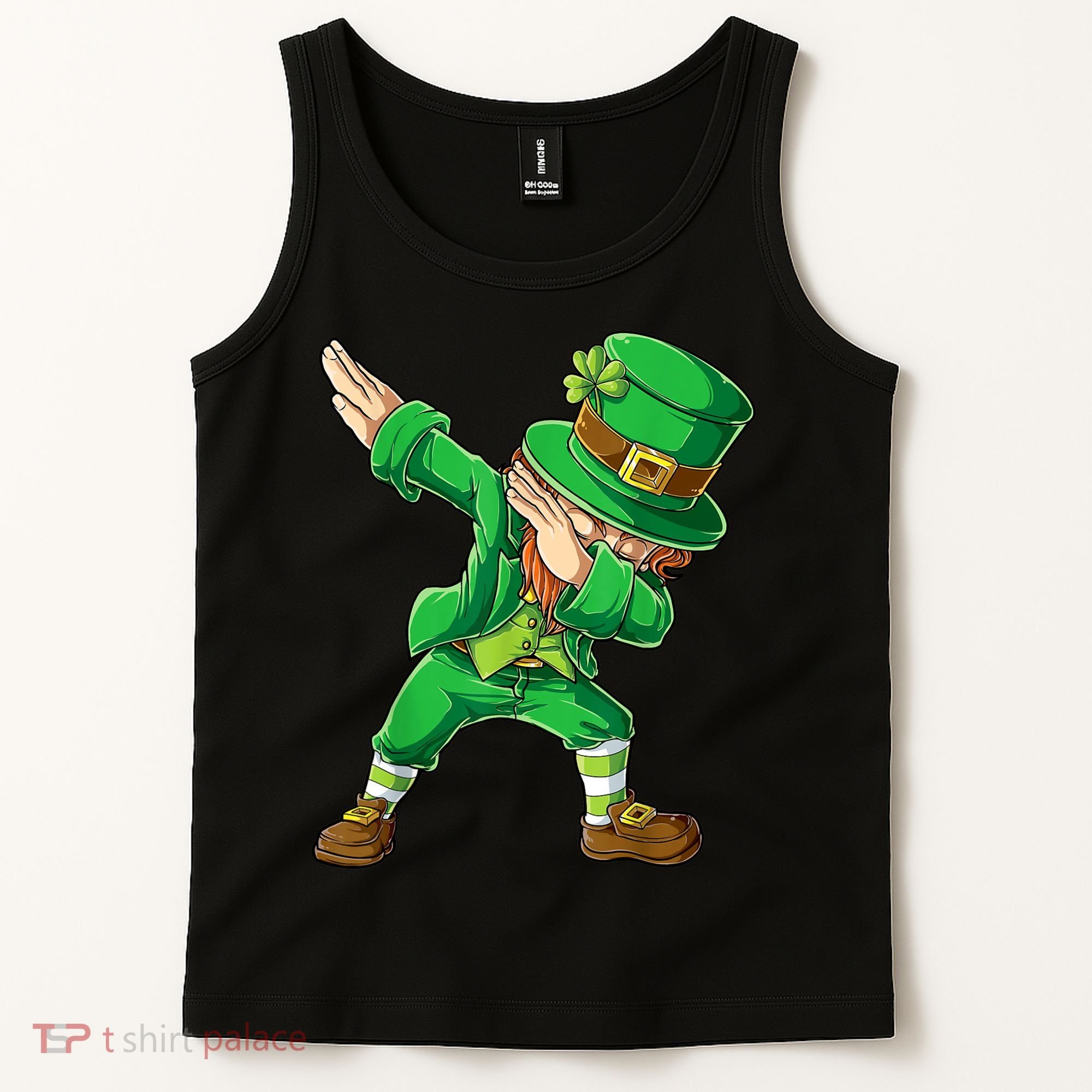 St Patricks Day Dabbing Leprechaun Boys Kids Men Dab Youth Tank Top