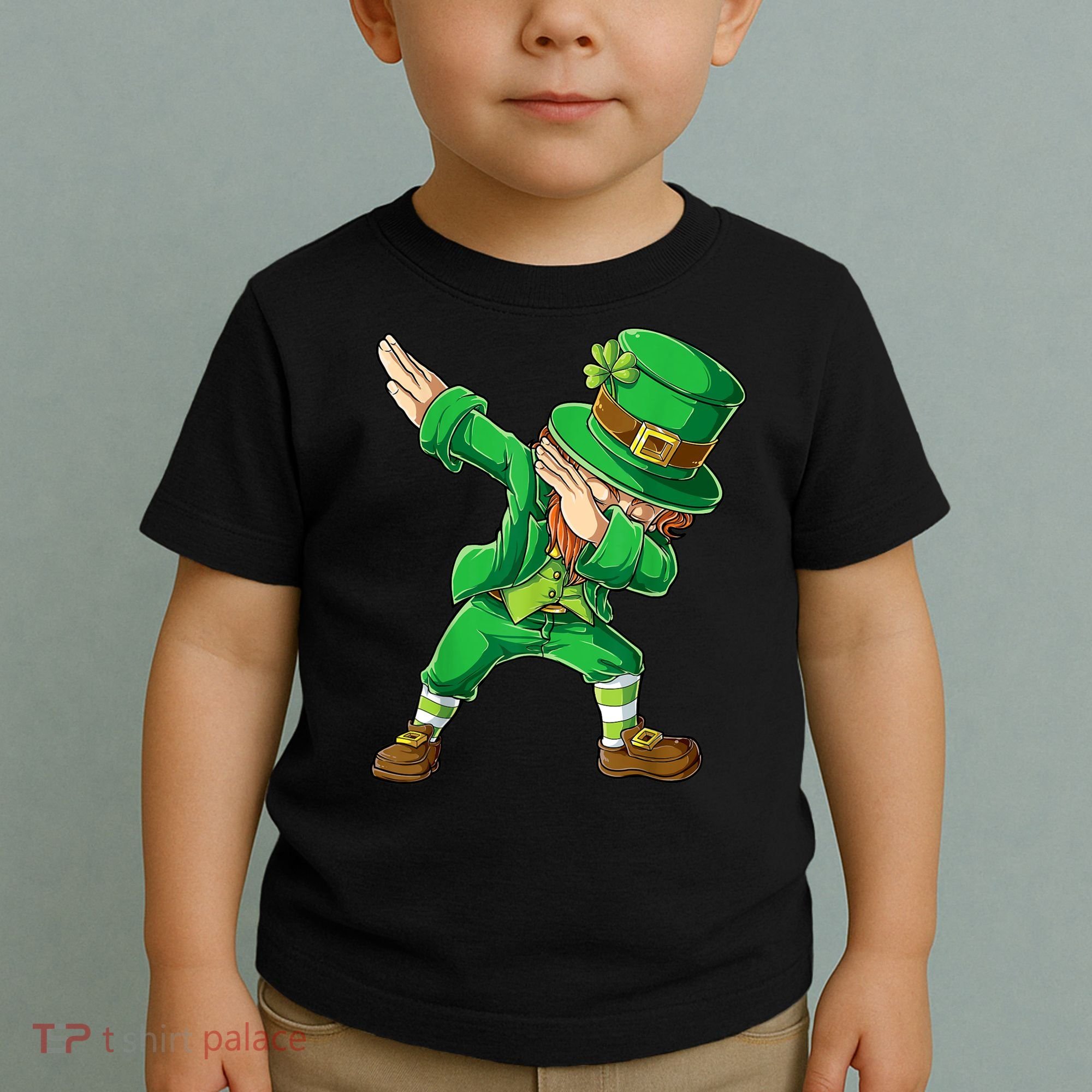 St Patricks Day Dabbing Leprechaun Boys Kids Men Dab Youth Toddler T-Shirt