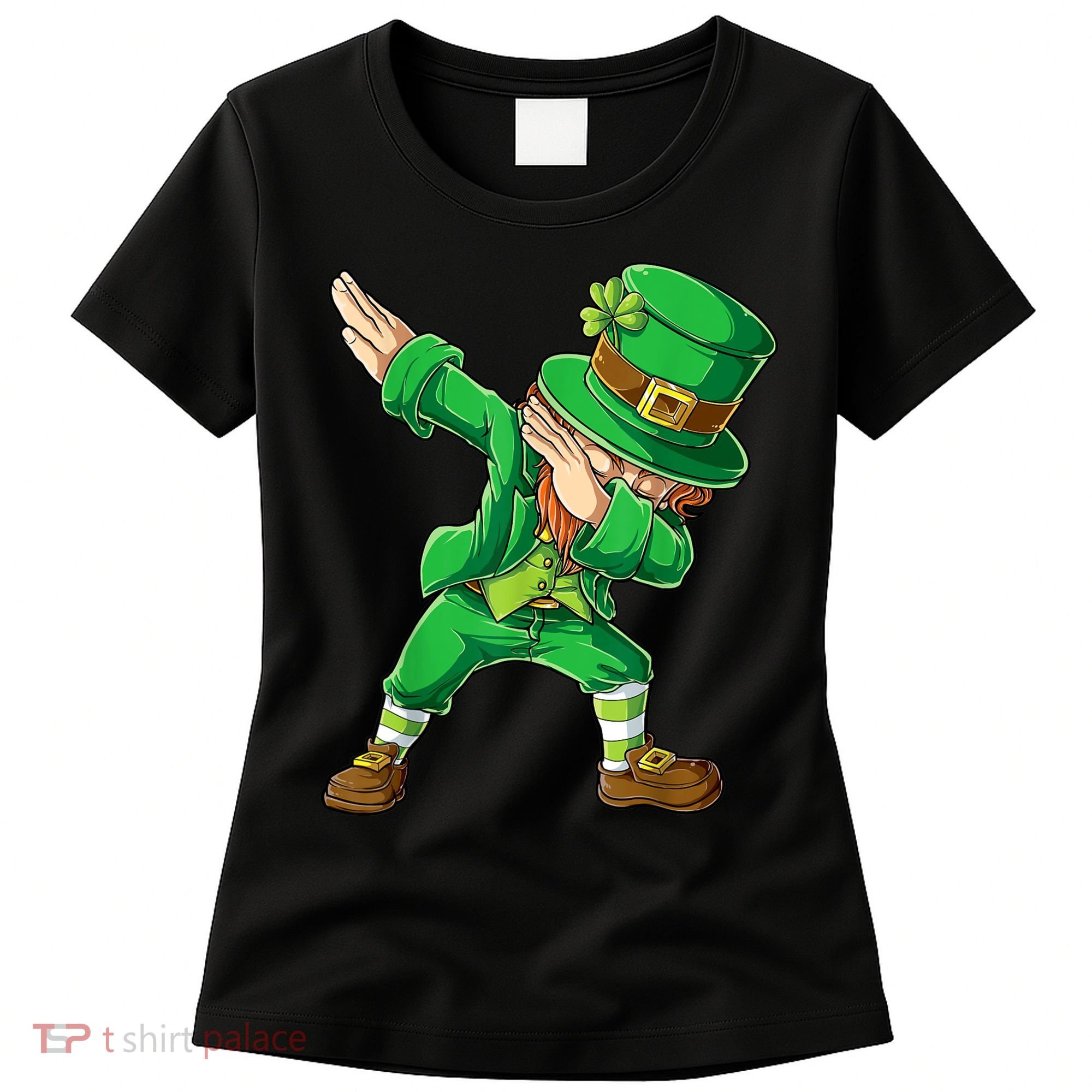 St Patricks Day Dabbing Leprechaun Boys Kids Men Dab Youth Women's T-Shirt