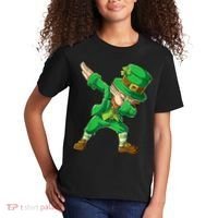 St Patricks Day Dabbing Leprechaun Boys Kids Men Dab Youth Kids T-Shirt thumb 2