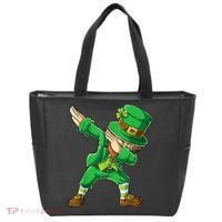 St Patricks Day Dabbing Leprechaun Boys Kids Men Dab Youth Tote Bag thumb 0