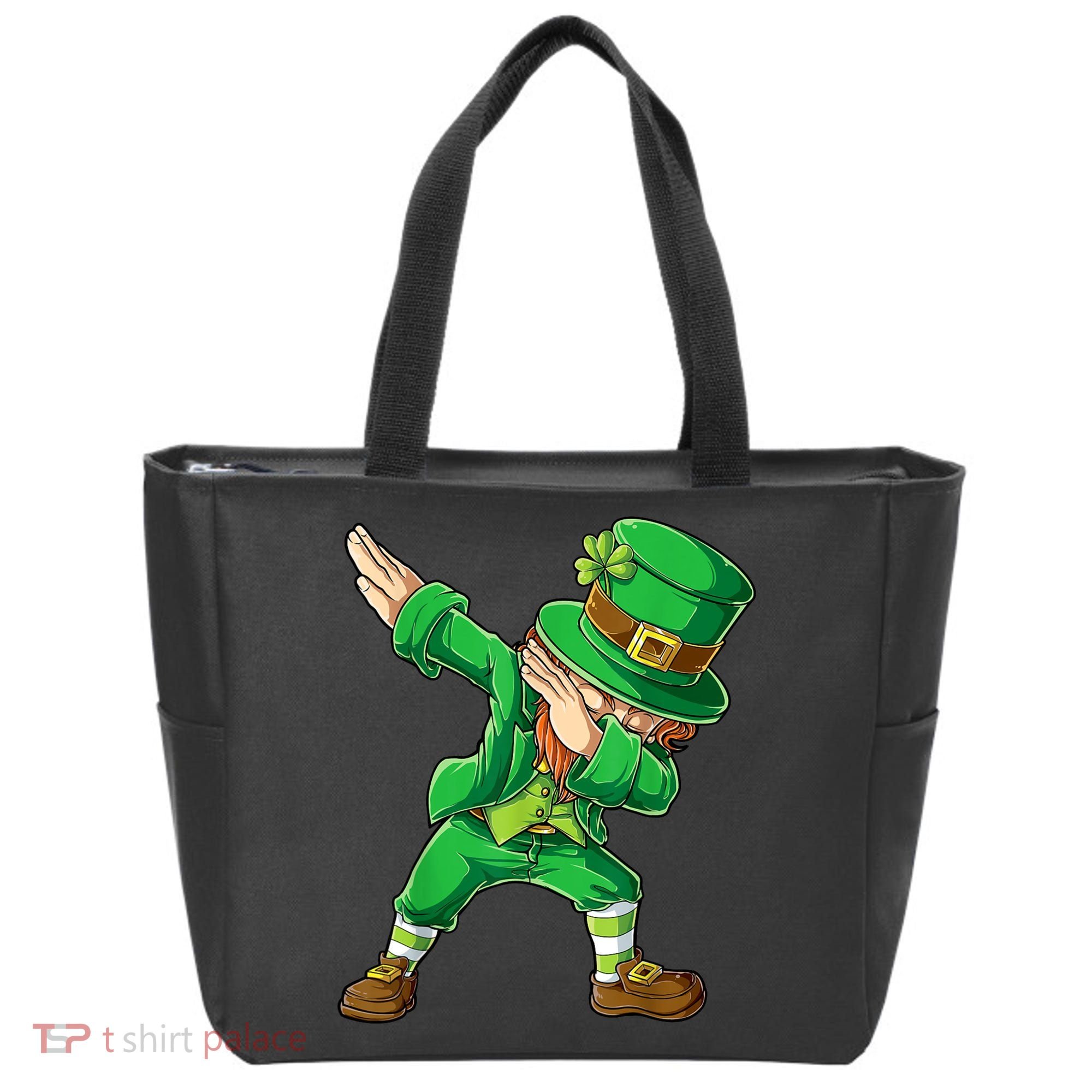 St Patricks Day Dabbing Leprechaun Boys Kids Men Dab Youth Tote Bag