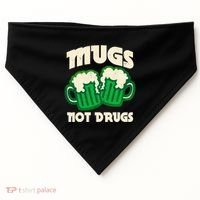 St Patricks Day Mugs Not Drugs Drink Green Beer USA-Made Doggie Bandana thumb 0