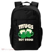St Patricks Day Mugs Not Drugs Drink Green Beer Backpack thumb 0
