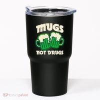 St Patricks Day Mugs Not Drugs Drink Green Beer Tumbler thumb 0