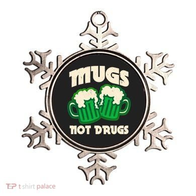 St Patricks Day Mugs Not Drugs Drink Green Beer Ornament