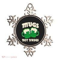 St Patricks Day Mugs Not Drugs Drink Green Beer Ornament thumb 0