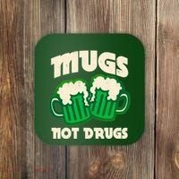 St Patricks Day Mugs Not Drugs Drink Green Beer Coaster thumb 0