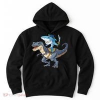 Shark Pirate Dinosaur T Rex Funny Jawsome Gifts Hoodie Hoodie thumb 0