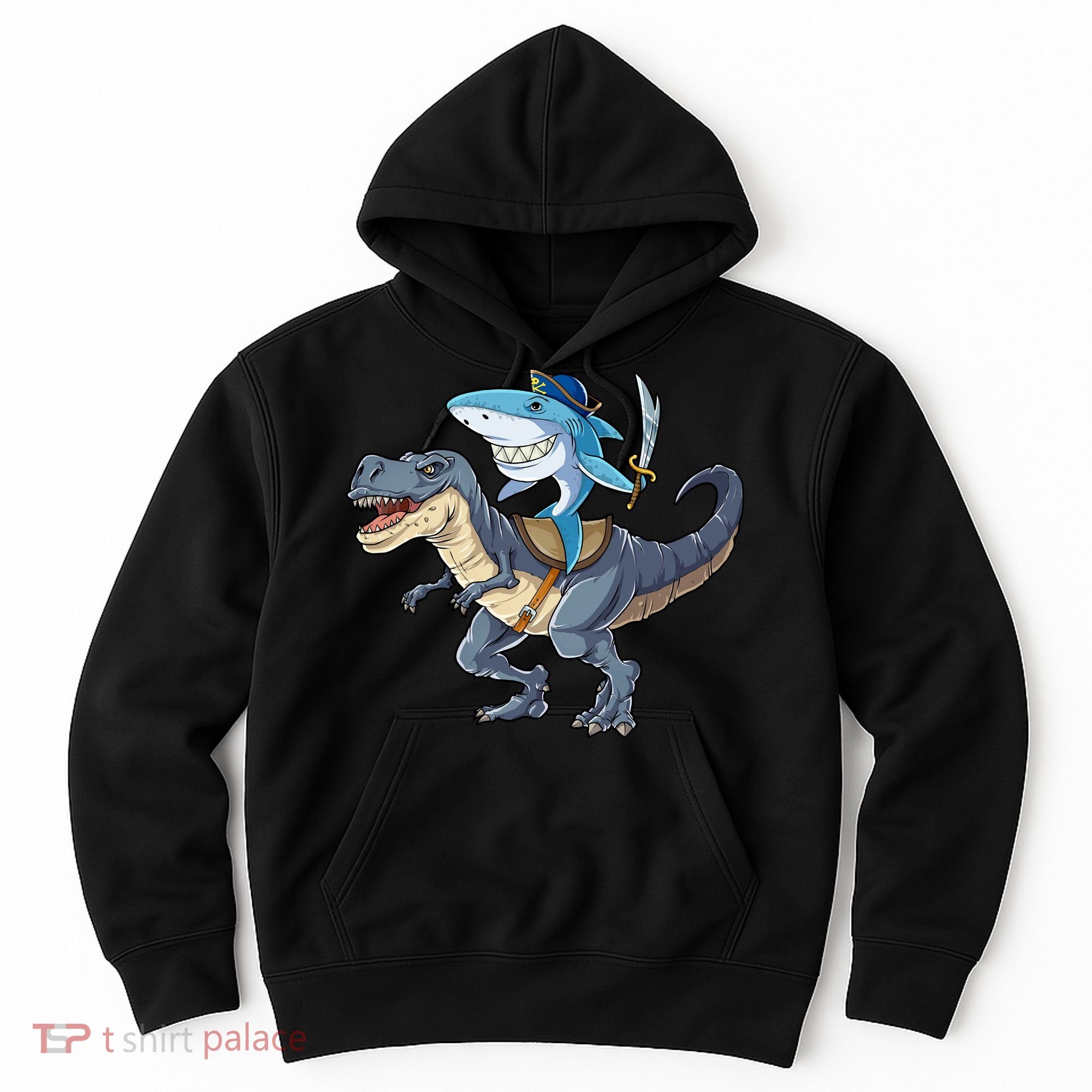 Shark Pirate Dinosaur T Rex Funny Jawsome Gifts Hoodie Hoodie