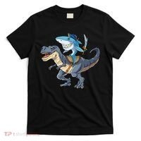 Shark Pirate Dinosaur T Rex Funny Jawsome Gifts Hoodie T-Shirt thumb 0