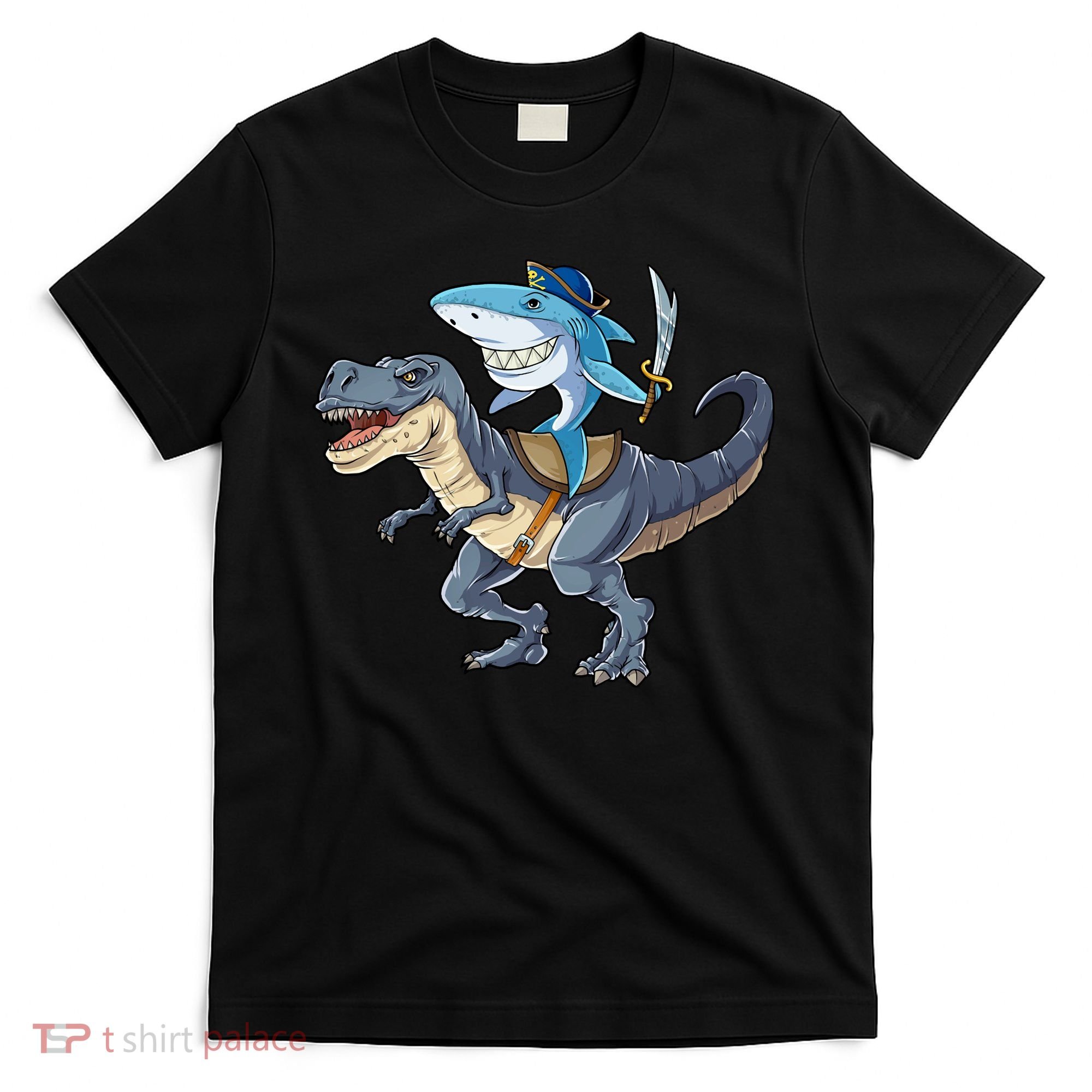 Shark Pirate Dinosaur T Rex Funny Jawsome Gifts Hoodie T-Shirt